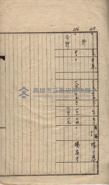 高臨營第一號ノ內三第（1）號
高臨營第一號ノ內九第（1）號
（施機第一九一、零一二番電）藏品圖，第49張