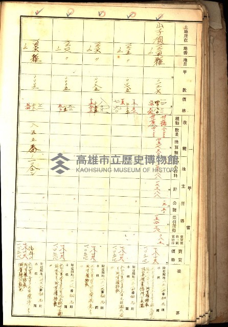 鳳山郡（官有地價格一筆限調書）藏品圖，第49張