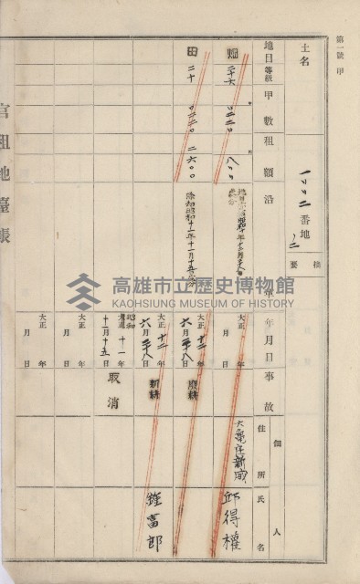 美濃庄官租地臺帳（二冊之內第二號）藏品圖，第49張