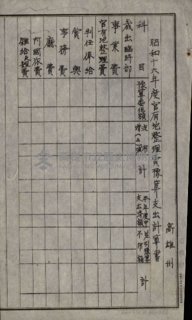 官有地整理費豫算關係書類
（地理系）藏品圖，第49張