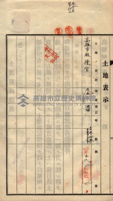 林德宮、五塊厝登記濟證綴
（林德官、五塊厝關係－九之三）藏品圖，第299張