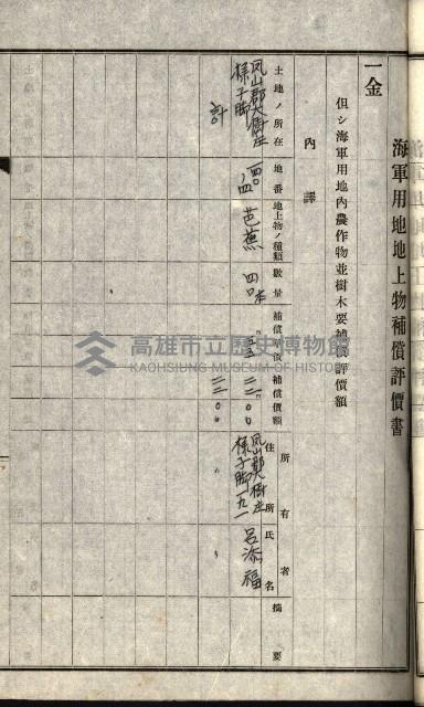 海軍用地水道敷地買收綴藏品圖，第201張