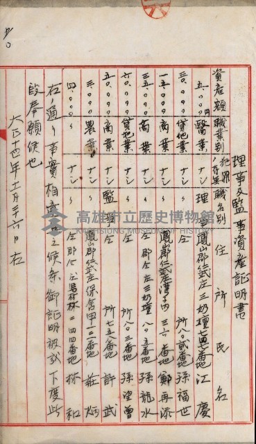 產業組合登記嘱託書類綴込帳藏品圖，第99張