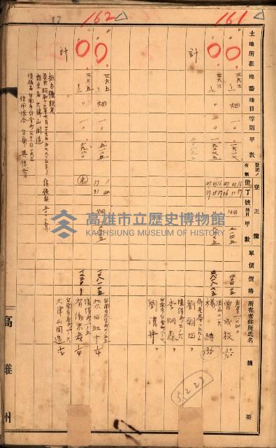 買收調書－左營、前峰尾、埤子頭、內惟
（買收關係－卅八之十）藏品圖，第99張