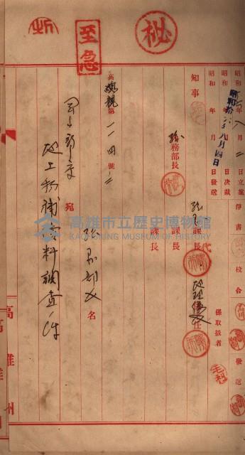 馬臨營第一六八號－昭和十六年七月藏品圖，第89張