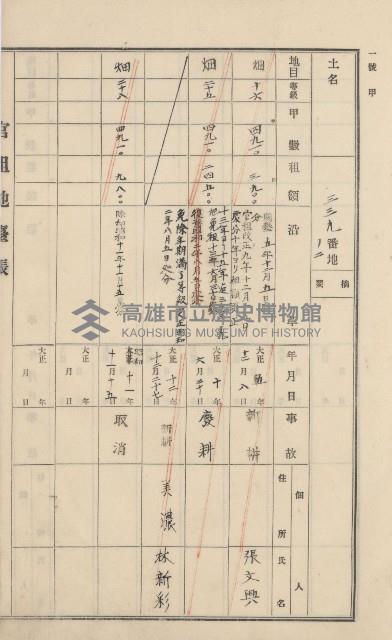 美濃庄官租地臺帳（二冊之內第一號）藏品圖，第89張