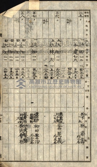 阿公店溪治水工事所地買收綴藏品圖，第139張