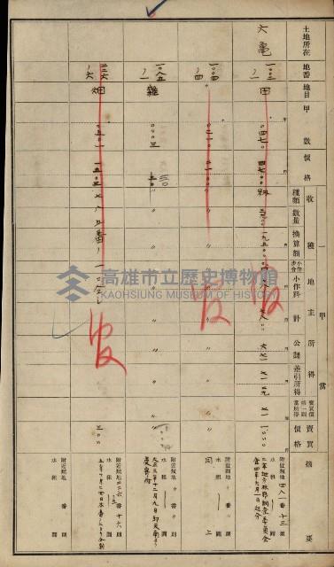 旗山郡（官有地價格一筆限調書）藏品圖，第38張