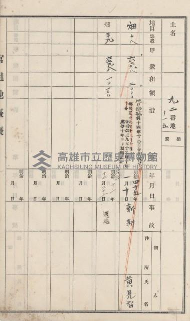 彌陀庄官租地臺帳（第十號）藏品圖，第39張