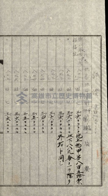 陸軍用地關係綴（評價關係）藏品圖，第354張