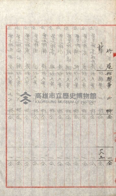 祕密地圖ニ關スル書類（高雄州）藏品圖，第887張