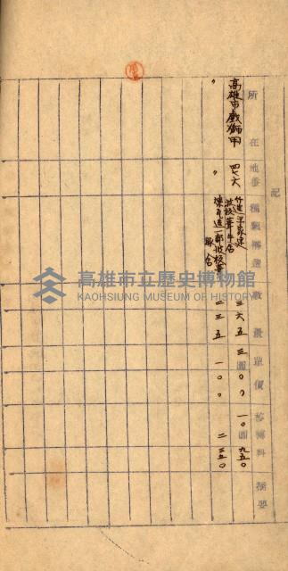 重工業用地買收書類（戲獅甲、前鎮）藏品圖，第81張