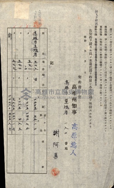 州有地貸付綴（高雄市）藏品圖，第384張