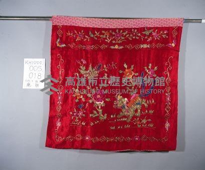 麒麟鳳凰刺繡桌圍藏品圖，第1張