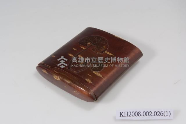 櫻樹皮鑲嵌葵紋小套盒藏品圖，第1張