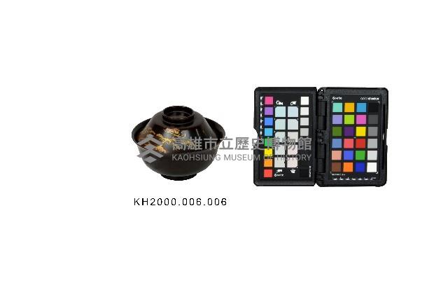 黑漆描金松樹紋蓋碗藏品圖，第1張