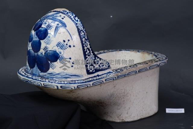 青花鞋型便池藏品圖，第1張
