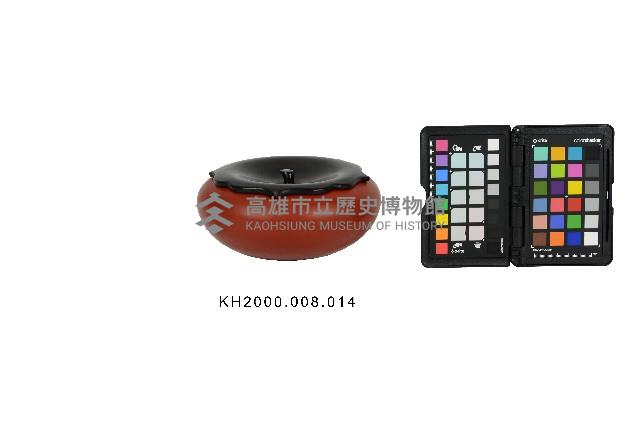 柿形漆盒藏品圖，第1張