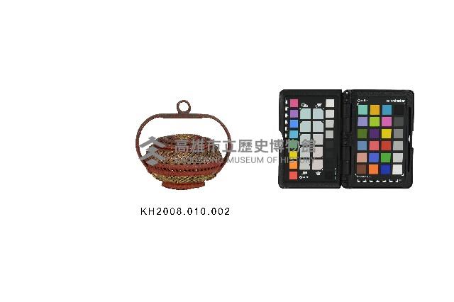 藤編朱漆提籃藏品圖，第1張