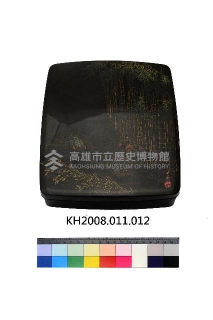 戧彩「竹林居家樂」圖紋方盒藏品圖，第1張