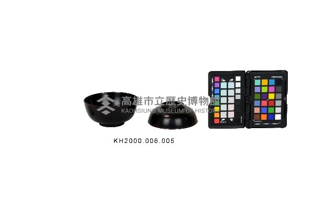 黑漆蓋碗藏品圖，第1張