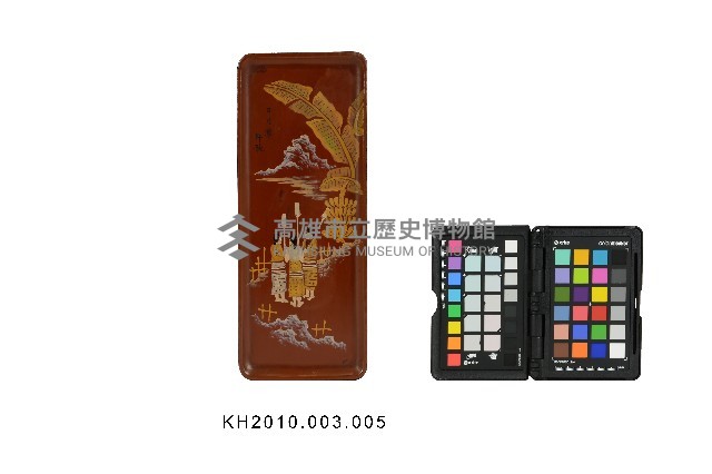 彩繪杵歌長方形漆皿藏品圖，第1張