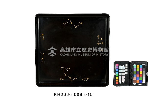 黑漆戧金蔓草紋膳盤藏品圖，第1張