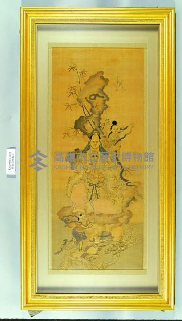 緙絲男相觀音藏品圖，第1張