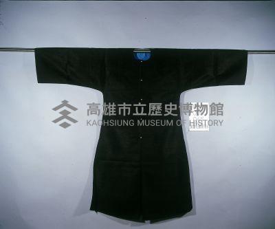 黑綺地團花對襟男褂藏品圖，第1張