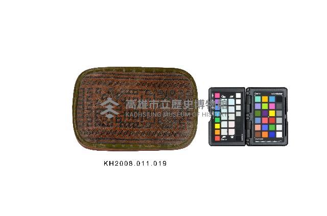 竹編囍字紋方盒藏品圖，第1張