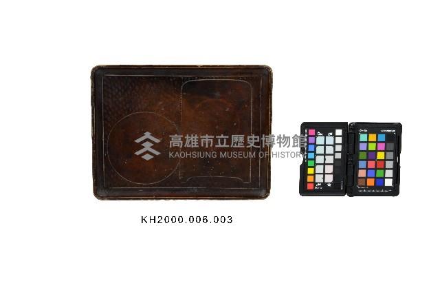 木雕素色漆方盤藏品圖，第1張