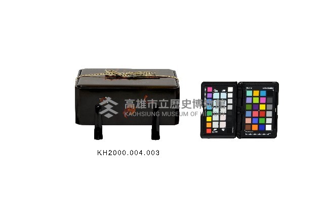 黑漆彩繪磨顯杵歌紋名片盒藏品圖，第1張