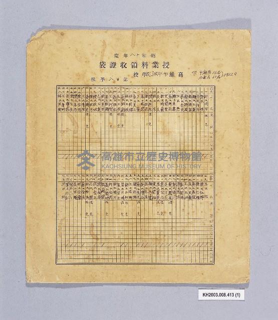 登錄號:KH2003.008.0413藏品圖，第1張