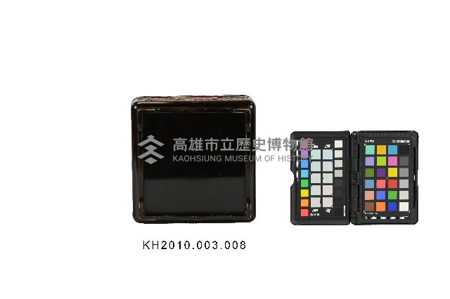 雕刻彩繪花卉紋方形漆盤藏品圖，第4張