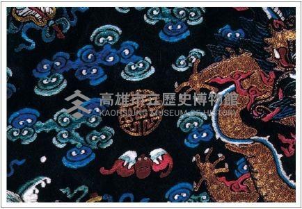 緙絲藍地金線八寶吉服袍藏品圖，第4張