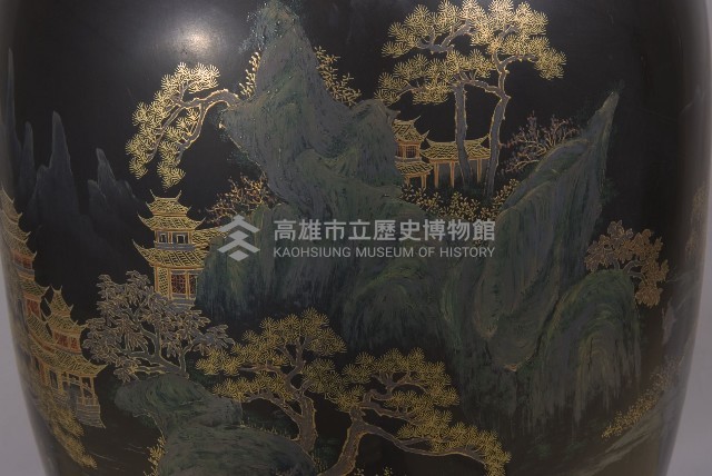 漆器大花瓶藏品圖，第4張