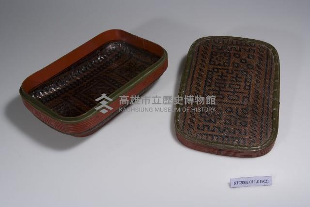 竹編囍字紋方盒藏品圖，第4張