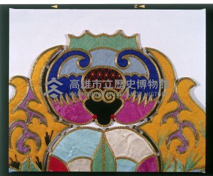 五福臨門彩繡雲肩藏品圖，第3張