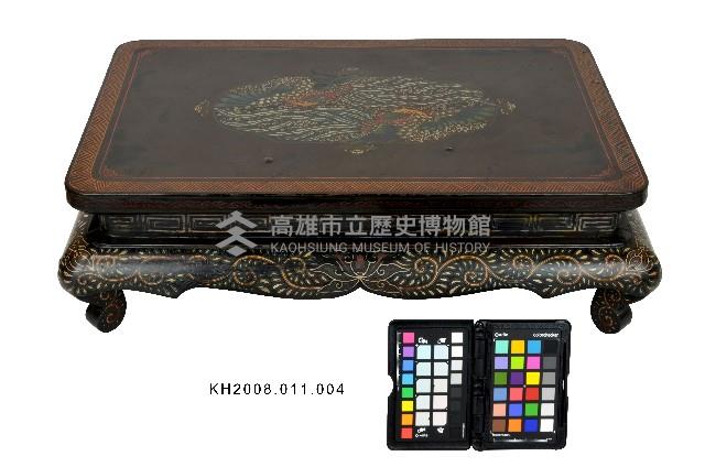 彩繪雙鳳團紋長型小几藏品圖，第3張