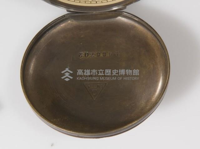 銅殼亞米加上發條式懷錶藏品圖，第3張