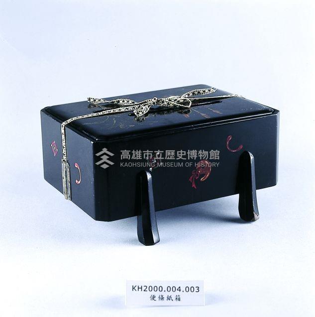 黑漆彩繪磨顯杵歌紋名片盒藏品圖，第3張