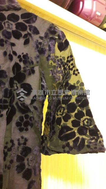 紫色燒絨旗袍藏品圖，第2張