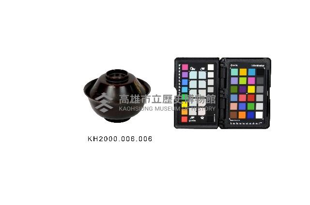 黑漆描金松樹紋蓋碗藏品圖，第2張