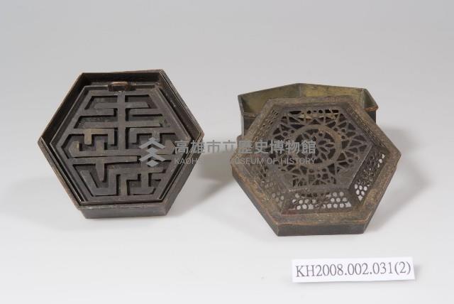銅六角奩式薰香爐藏品圖，第2張