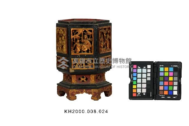 金雕人物花卉紋糕餅座藏品圖，第2張