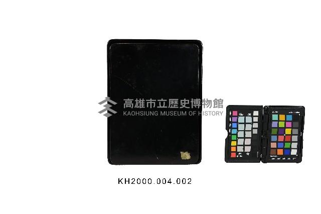 黑漆鑲嵌蝴蝶蘭紋硯盒藏品圖，第2張