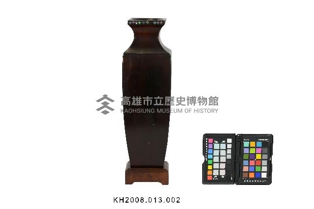 彩繪填漆杵歌紋四方瓶藏品圖，第2張