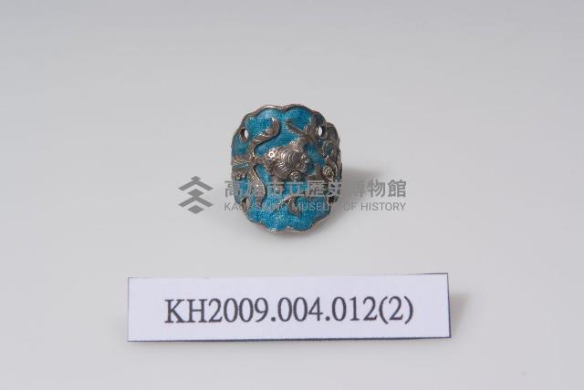 銀琺瑯連科如意戒藏品圖，第2張