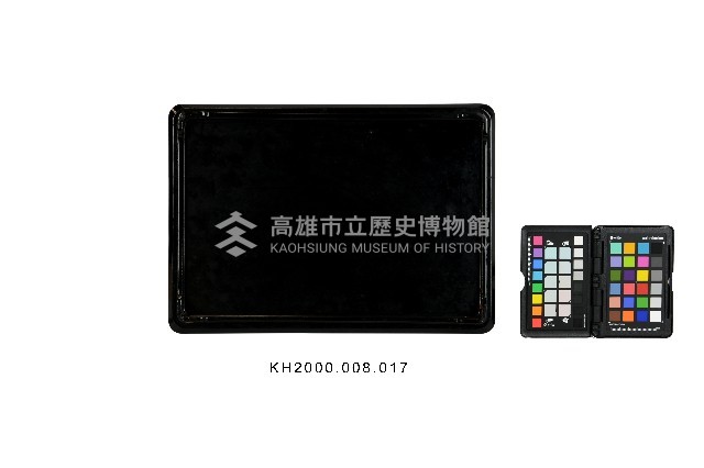 黑漆描金葉紋長方盤藏品圖，第2張