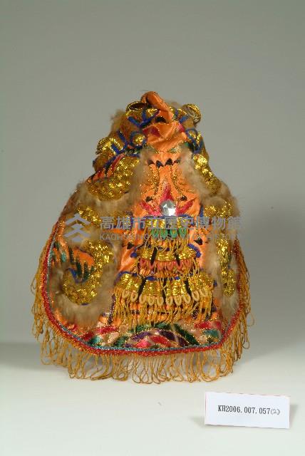 繡花盤龍神明帽冠-2藏品圖，第2張